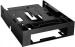 Icy Dock FLEX-FIT Trio 2 x 2.5" HDD/SSD to 5.25" Bracket + 3.5" Bay, Black (MB343SP)