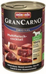 Koerakonserv t&auml;iskasvanud koertele erinevate lihaliikidega, GRAN CARNO, 400 g