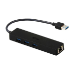 USB/Ethernet koncentrator I-tec Advance - 3 USB 3.0 porti - Gigabit Ethernet adapteris