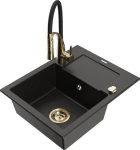 Graniidist k&ouml;&ouml;givalamu Mexen Enzo koos segisti ja sifooniga, Metallic black/gold+Black/Gold