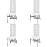 S&ouml;&ouml;gitoolid, 4 tk, kunstnahk, valge