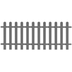 Kokkupandav aed, WPC, 200x80cm, hall, Hall