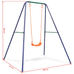 vidaXL &uuml;heinimese kiik, oranž