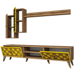Elutoam&ouml;&ouml;bli komplekt Kalune Design 845(LX), pruun/kollane