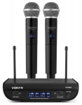 Vonyx WM82 digitaalne UHF 2-kanaliline juhtmevaba mikrofonikomplekt, 179.212