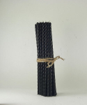 Mesilasvahast keerdk&uuml;&uuml;nlad, must, 105 tk, 0,9x25 cm