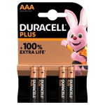 4 Alkaliakuusid Plus 100% LR03/AAA (1,5V) DURACELL