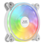 Ventilaator Mars Gaming MFXW DUAL ARGB 1100 rpm 14 dB &Oslash; 12 cm: V&auml;rvus - Valge