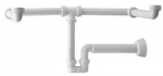 Sifoon topelt valamule 1" 1/4, valge Mosquito, Sifoon topelt valamule 1" 1/4, valge Mosquito