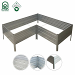 L-kujuga t&otilde;stetud peenar KLASIKA GARDEN tsingitud karkass