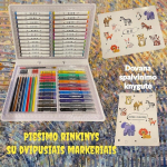 Komplekt joonistamiseks ja loovuseks kahepoolsete vildikatega markeritega, Decoartlt