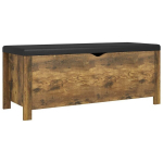 vidaXL hoiukast padjaga, tamm, 105 x 40 x 45 cm, puitlaastplaat
