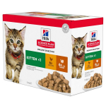 Hill's Science Plan Kitten toit kassipoegadele kalkuni/kanaga, 12 x 85 g