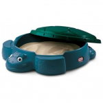 Taaskasutatud plastikust kaanega liivakast Turtle Little Tikes Go Green