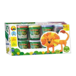 Modelleerimismass Alpino Baby, 6 v&auml;rvi x 85g +16 t&ouml;&ouml;riistad