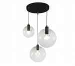 Rippuv laelamp, must 20 + 25 + 30 cm - App309-3C