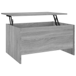 Diivanilaud, hall tamm, 80x55,5x41,5cm, puit