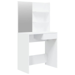 vidaXL peegliga tualettlaud, valge, 74,5 x 40 x 141 cm