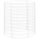 vidaXL ringikujuline gabioon taimelava, tsingitud teras, &Oslash;100 x 100 cm
