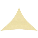 vidaXL p&auml;ikesepuri HDPE kolmnurkne 3,6 x 3,6 x 3,6 m beež