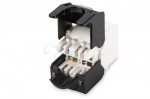 Keystone Jack CAT 6 - Digitus - RJ45 LSA - Mittepol&uuml;meeritud - T&ouml;&ouml;riistavaba &uuml;hendus - Valge