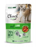 Chuck Pouch Adult with Lamb konserv t&auml;iskasvanud kassidele lambalihaga &otilde;rnas kastmes, 100 g x 24 tk