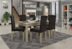 K&ouml;&ouml;gim&ouml;&ouml;bli komplekt ADRK Furniture 56 Rodos, hall/pruun