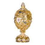 Faberge stiilis muna lillede ja liblikatega