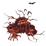 Interj&ouml;&ouml;ri kleebis Halloweeni skelett