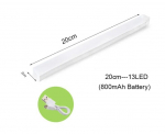 Juhtmeta LED-valgusti liikumisanduriga (soe valge), 20 cm, 13 LED