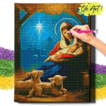 Teemantmosaiik 5D teemantmaal Oh kunst! Religioon, 40x50cm