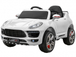 &Uuml;hekohaline laste elektriauto Porsche, valge
