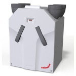 Entalpia rrekuperaator Zehnder ComfoAir 375 ERV koos juhtpaneeliga, parempoolne versioon