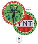 &Uuml;hekordsed papptaldrikud Minecraft, 8 tk