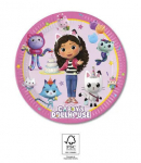 &Uuml;hekordsed papptaldrikud Gabby's Dollhouse, 8 tk