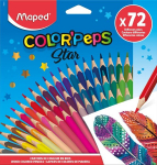 V&auml;rvipliiats Maped ColorPeps Star 72tk