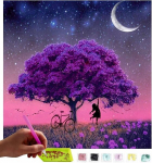 Teemanttikandiga mosaiik Starry night, 30x30 cm