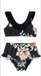 Bikiinid Silkglory, must lilledega