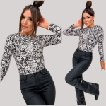 Pluus naistele Harmony, must/beež