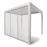 Lamellsein varikatusele Mirador 4m, valge