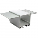 Anodiseeritud alumiiniumprofiil 1-2 LED-riba jaoks HB-26.7X26