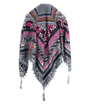 Naiste suur boho mustritega sall, unisize