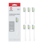 Elektrilise hambaharja otsik Harjapea Oclean Professional Clean brush head P1C1 W06 6pcs White