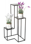 Moodne lillealus, must, 85 cm
