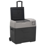 vidaXL rataste ja adapteriga jahutuskast, must ja hall, 30 l, PP