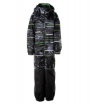 Huppa laste kombinesoon 100g Wille 1 36430110*42009, must/roheline