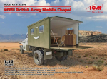Liimitav mudel ICM 35586 WWII British Army Mobile Chapel 1/35