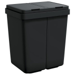 vidaXL kahe konteineriga pr&uuml;gikast, antratsiithall, 2 x 25 l