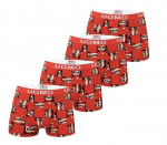 Bokserid poistele TrendyBoy, 4 tk, punane