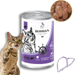 Bosman t&auml;ism&auml;rg toit t&auml;iskasvanud kassidele maksaga, 24 x 415 g